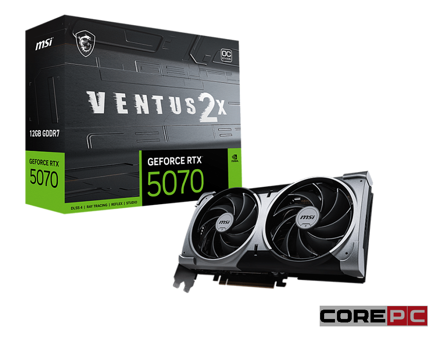 Видеокарта MSI (G5070-12V2C) GeForce RTX 5070 12G VENTUS 2X OC