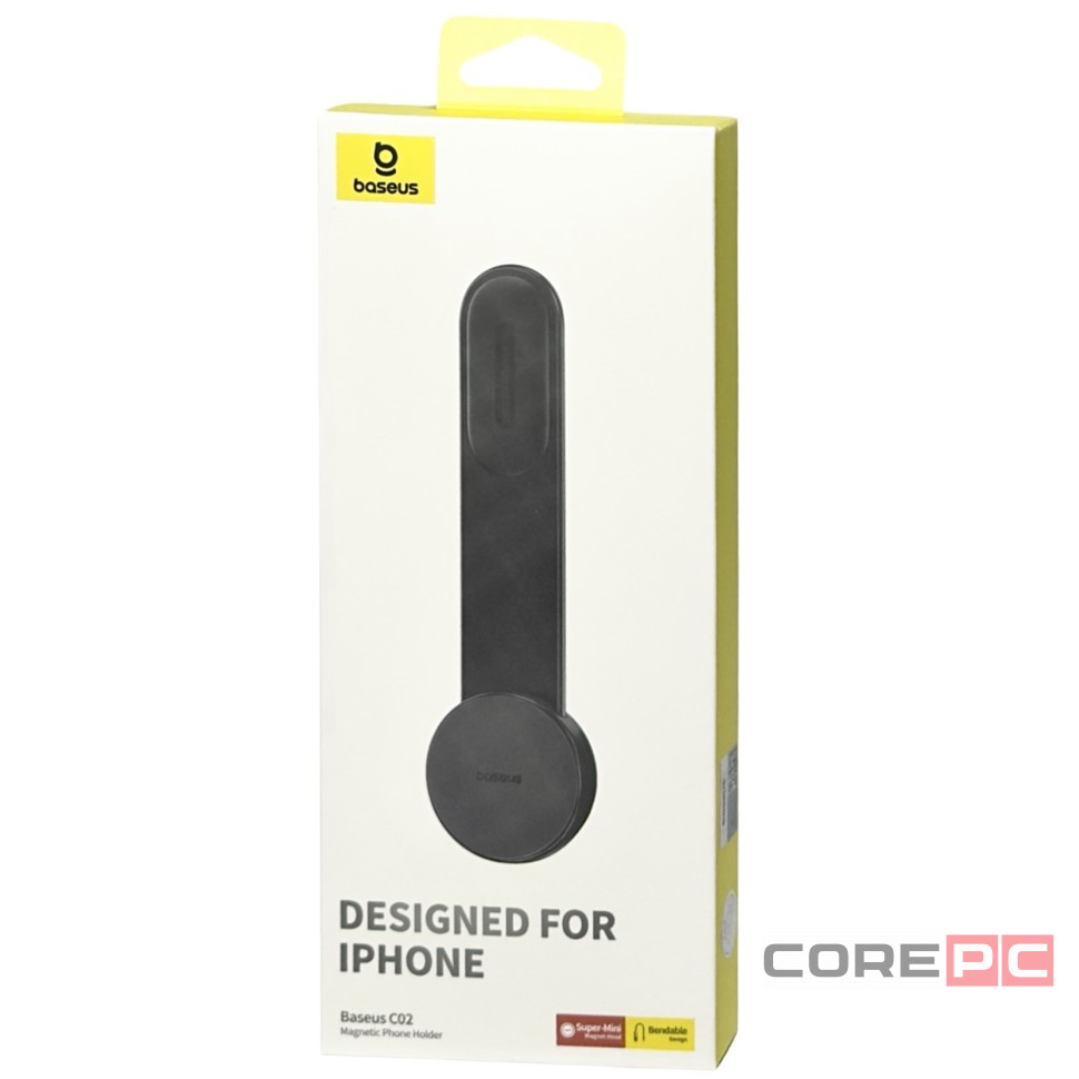 Держатель в автомобиль магнитный Baseus C02 (SUCC000201) черный