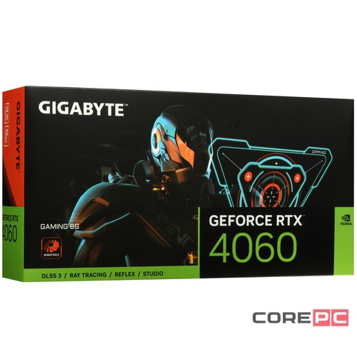 Видеокарта Gigabyte (GV-N4060GAMING-8GD) GeForce RTX 4060 8GB GAMING