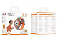 Смарт-часы детские Hoco Y107 Smart Watch оранжевые