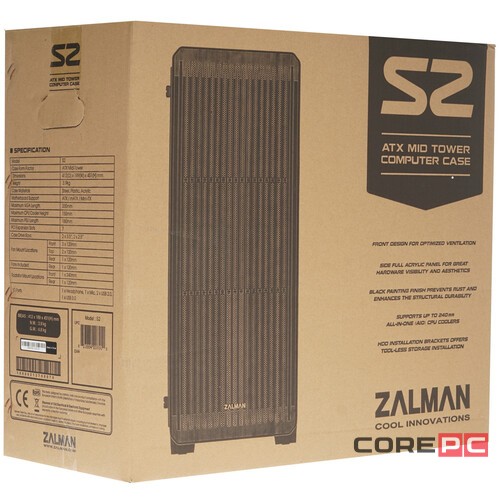 Компьютерный корпус Zalman S2 Black
