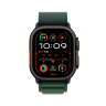 Apple Watch Ultra 2 (2024) 49mm Black Titanium Case with Dark Green Alpine Loop (M)
