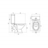 Унитаз компакт Сантек 1.WH30.2.141 с сиденьем, цвет белый
