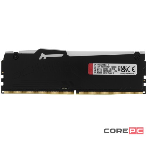 Оперативная память 16 Gb 5200 MHz Kingston FURY Beast RGB Black (KF552C36BBEA-16)