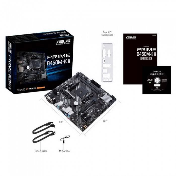 Материнская плата ASUS PRIME B450M-K II 90MB1600-M0EAY0