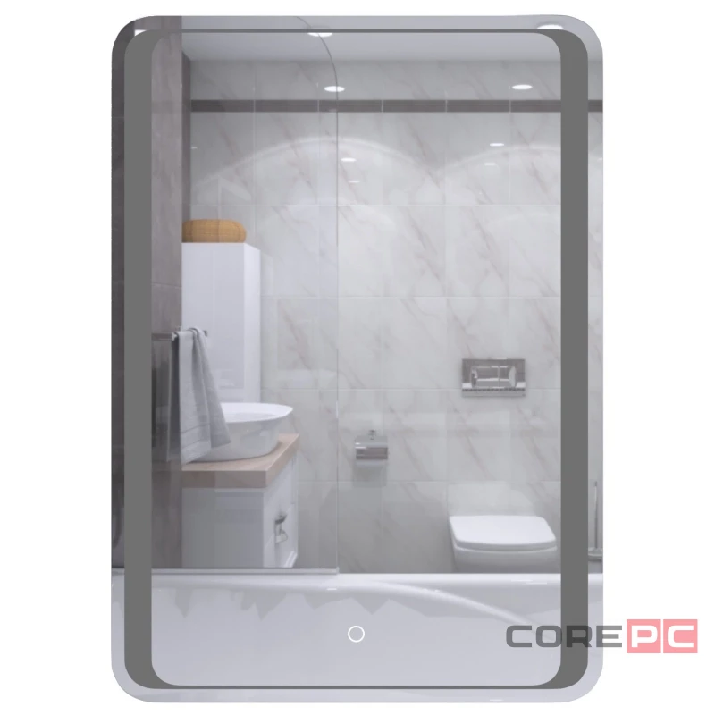 Зеркало MIXLINE Валерия 600х800 (ШВ) сенсорный выключатель, светодиодная подсветка