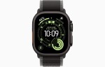 Apple Watch Ultra 3 49mm Black Titanium Case with Black/Charcoal Trail Loop (M/L)