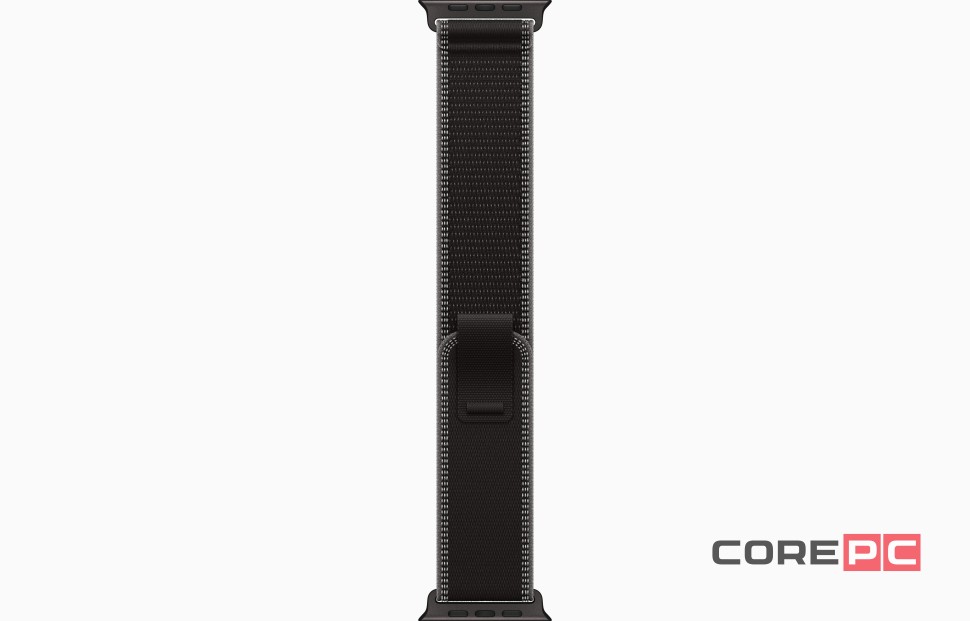 Apple Watch Ultra 3 49mm Black Titanium Case with Black/Charcoal Trail Loop (M/L)