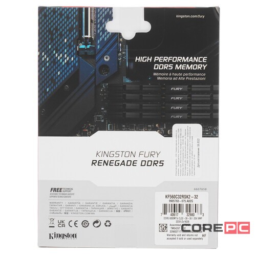 Оперативная память 32 Gb 6000 MHz Kingston FURY Renegade Black (KF560C32RSK2-32)