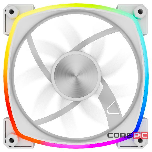 Вентилятор для корпуса Powercase (M55-12W ARGB) White