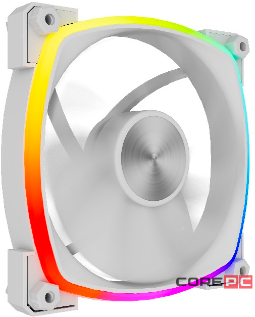 Вентилятор для корпуса Powercase (M55-12W ARGB) White