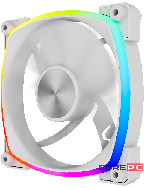 Вентилятор для корпуса Powercase (M55-12W ARGB) White