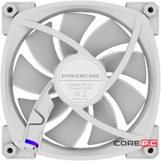 Вентилятор для корпуса Powercase (M55-12W ARGB) White