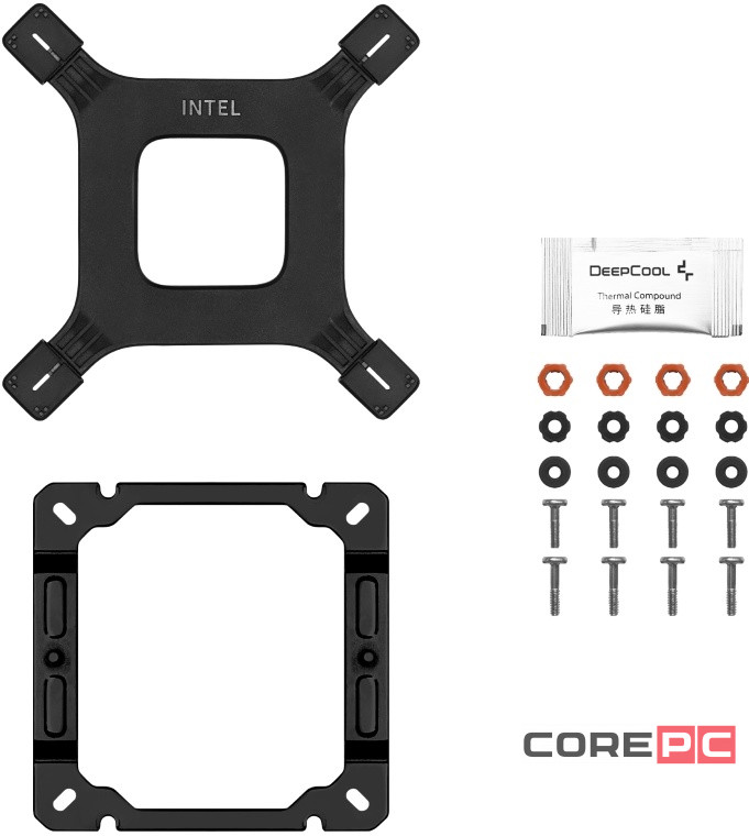 Кулер для процессора Deepcool AG400 BK ARGB V2 Black