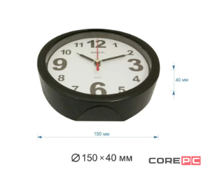 Будильник кварцевый Apeyron (PLT20-114) (черный)