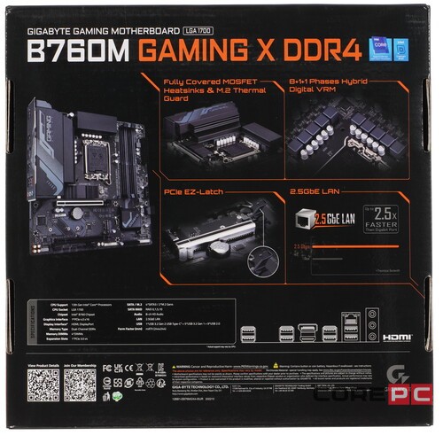 Материнская плата Gigabyte B760M GAMING X DDR4