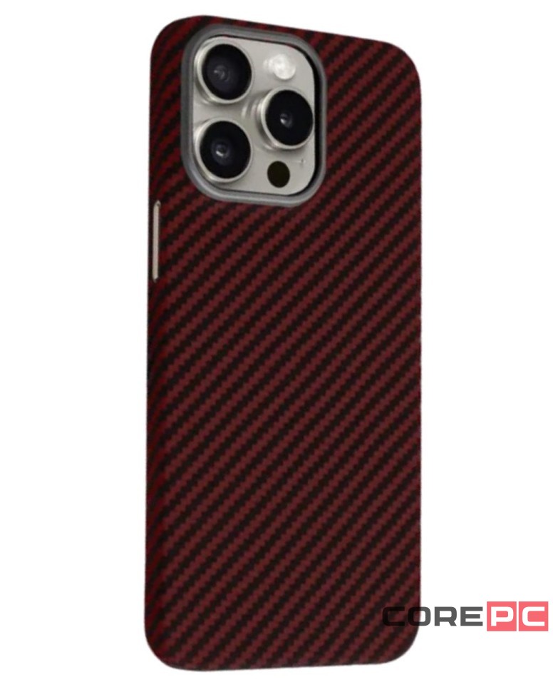 Накладка для i-Phone 15 Pro K-Doo Kevlar пластик красная