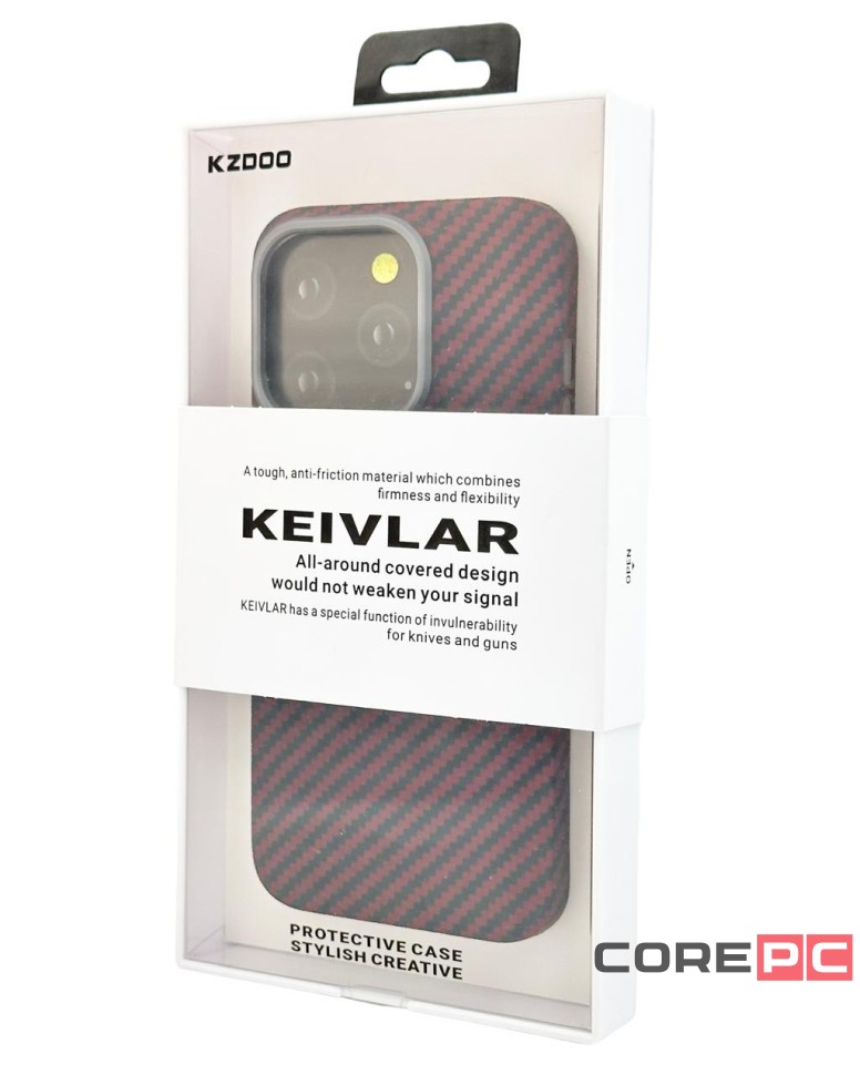 Накладка для i-Phone 15 Pro K-Doo Kevlar пластик красная