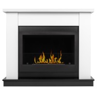 Каминокомплект: Биокамин Firelight BFP/P-2520, портал Canto 25 белый