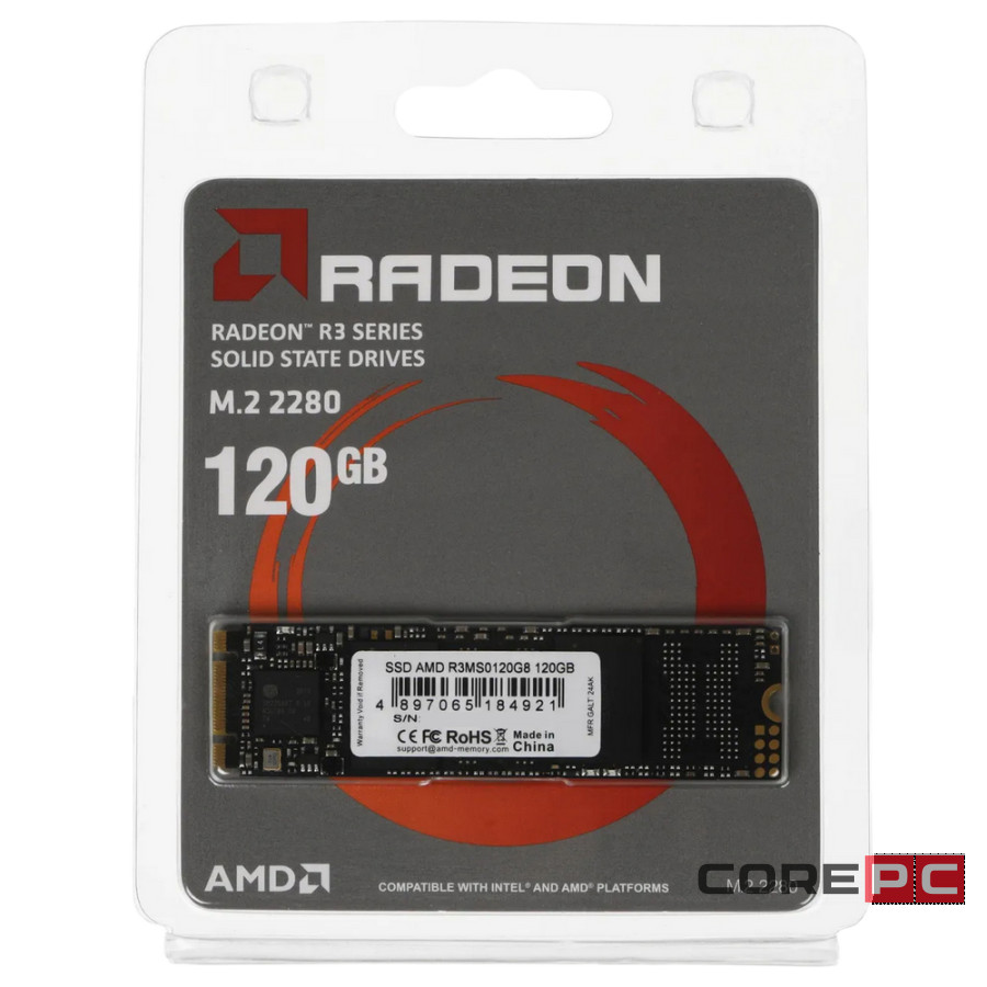 Твердотельный накопитель 120 Gb AMD Radeon R3 Series (R3MS0120G8)