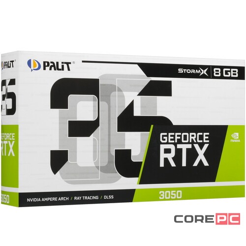 Видеокарта Palit (NE63050018P1-1070F) GeForce RTX 3050 8GB PA-RTX3050 STORMX