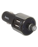 Автомобильное заряд. устр. Hoco E19 + FM-трансмиттер BT4.2 2USB 2.4A серое