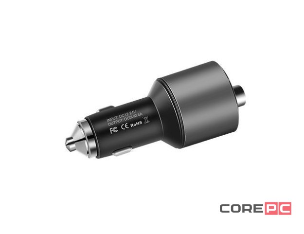 Автомобильное заряд. устр. Hoco E19 + FM-трансмиттер BT4.2 2USB 2.4A серое