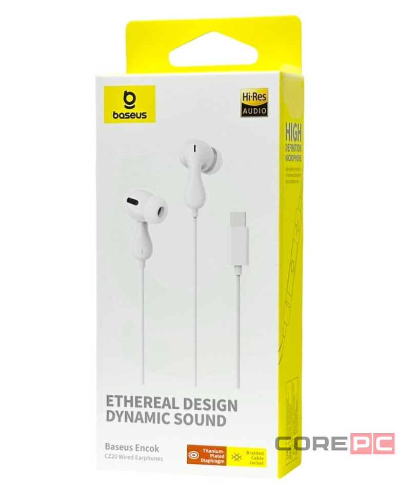 Стереонаушники с микрофоном Baseus Encok CZ20 (A00171400213-00) Type-C белые