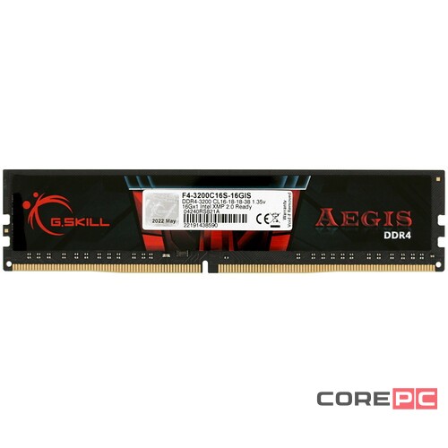 Оперативная память 16 Gb 3200 MHz G.Skill AEGIS (F4-3200C16S-16GIS)