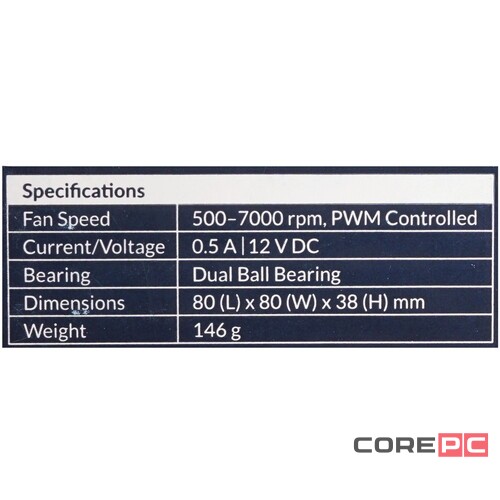 Вентилятор для корпуса Arctic cooling S8038-7K  ACFAN00288A PWM