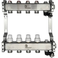 Коллектор Wester нерж. 1quot;-3/4 в сборе на 4 выхода, MUVS4134