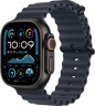 Apple Watch Ultra 2 (2024) 49mm Black Titanium Case with Navy Ocean Band (One Size)