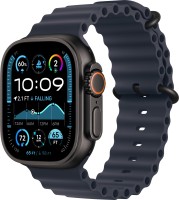 Apple Watch Ultra 2 (2024) 49mm Black Titanium Case with Navy Ocean Band (One Size)