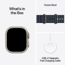 Apple Watch Ultra 2 (2024) 49mm Black Titanium Case with Navy Ocean Band (One Size)