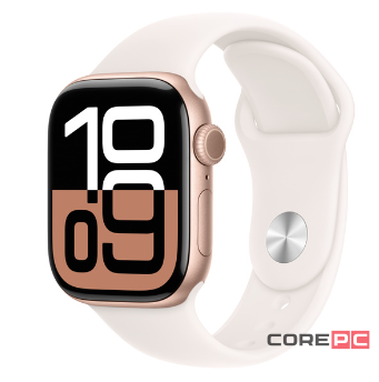 Apple Watch Series 10 42mm Rose Gold Aluminum Case with Light Blush Sport Band (M/L)