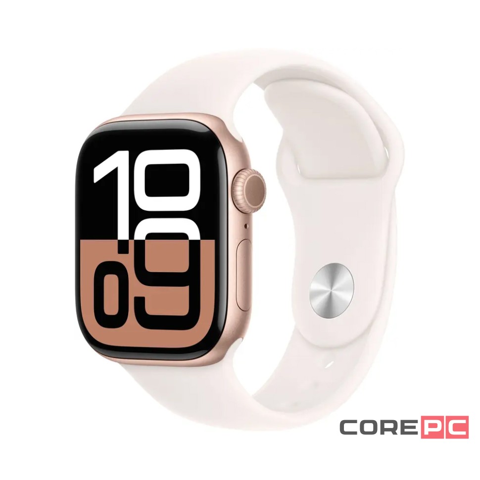 Apple Watch Series 10 42mm Rose Gold Aluminum Case with Light Blush Sport Band (M/L)