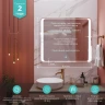 Зеркало MIXLINE Валерия 800х700 (ШВ) сенсорный выключатель, светодиодная подсветка