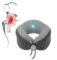 Массажер подушка для шеи Xiaomi LF LeFan Comfort-U Pillow Massager (LR-S100) (серый)