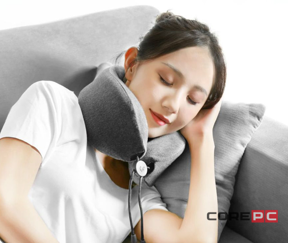 Массажер подушка для шеи Xiaomi LF LeFan Comfort-U Pillow Massager (LR-S100) (серый)