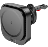 Автомобильный держатель Hoco (HW23) Might MagSafe для смартфона 15W/кабель Type-C в воздуховод (черный)