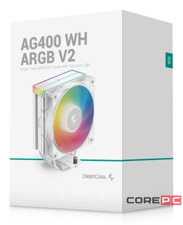 Кулер для процессора Deepcool AG400 WH ARGB V2 White