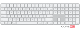 Беспроводная клавиатура Apple Magic Keyboard with Touch ID and Numeric Keypad (USB–C) (White) (MXK73)