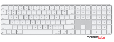 Беспроводная клавиатура Apple Magic Keyboard with Touch ID and Numeric Keypad (USB–C) (White) (MXK73)