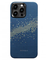 Накладка для i-Phone 15 Pro 6.1" Pitaka Magez Case 4 Aramid Fiber Milky Way