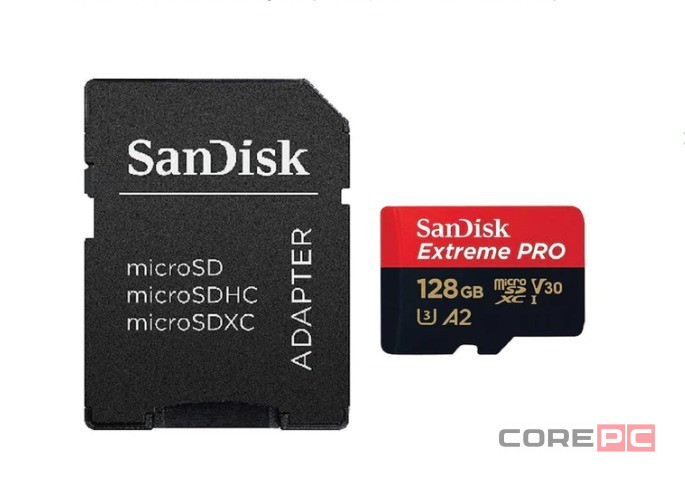 SDXC карта памяти Sandisk Extreme Pro 128GB 200MB/s UHS-I (SDSQXCD-128G-GN6MA)