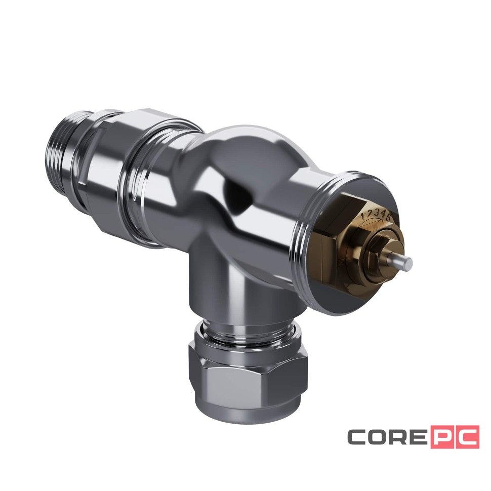 Набор термостатический осевой Royal Thermo Design Pro 15мм М30х1,5 (Хром)