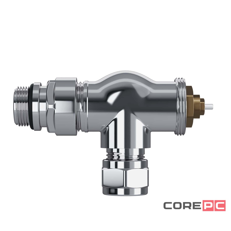 Набор термостатический осевой Royal Thermo Design Pro 15мм М30х1,5 (Хром)