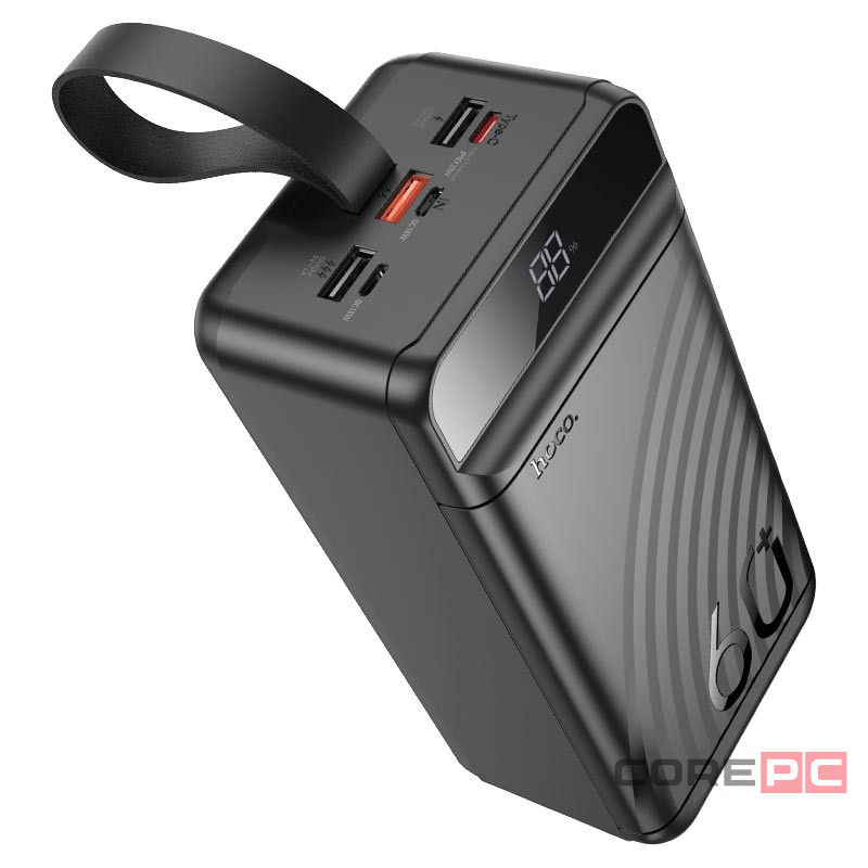 Powerbank Hoco J123C Element 60000mAh 3USB/1C черный