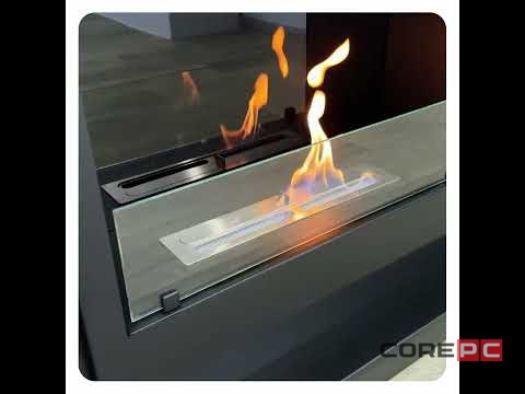 Каминокомплект: Биокамин Firelight BFP/P-2520, портал Canto 25 графит-video