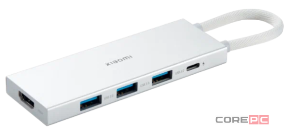 USB-хаб Xiaomi Type-C 5в1 3USB/1USB-C/HDMI XMDS05YM белый